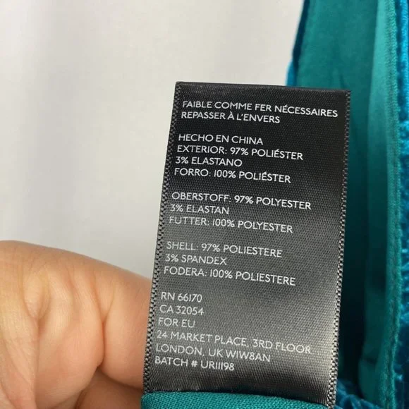 Anthropologie Blue Velvet Crop Top - Picture 8 of 8